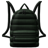 Green Chrome Cross Puff Backpack
