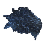 8-Bit Beautiful Blue Space Hair Retro Classic