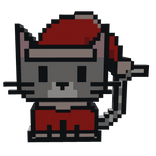 
8-Bit Christmas Tabby Cat