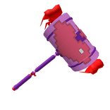 8-Bit Pink Heart Hammer