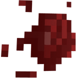 8-Bit Pixel Blood Face Splash - Left