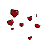 8-Bit Pixel Hearts Aura