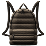Beige Designer Puff Backpack