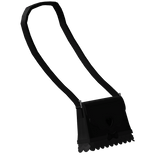 ♡: ruffled black heart side bag 