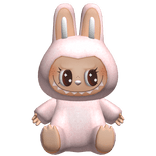 Light Pink Labubu Monster Plushie Backpack