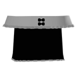 Ruffled Off Shoulder Top With Bow In Black