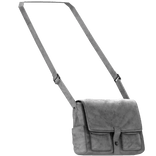 White Paisley Emo Cargo Shoulder Bag