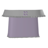 Ruffled Off Shoulder Top With Bow In Purple