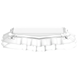 ♡ ꒰ Cute White Chrismtas Skirt W Silver Bells