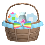 Rainbow Pony Easter Bunny Basket