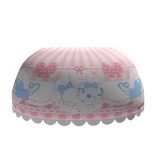 cat and mouse pink blue cute ruffle egl skirt