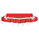 ♡ ꒰ Cute Red Chrismtas Skirt W Silver Bells