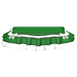 ♡ ꒰ Cute Green Chrismtas Skirt W Silver Bells