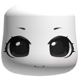 ♡ : emotionless black anime mask w blush