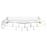 ♡ ꒰ Cute White Chrismtas Skirt W Gold Bells