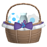 Crystal Pony Easter Bunny Basket