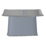 Ruffled Off Shoulder Top With Bow In Blue