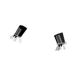 black/white gothic egl lace up corset arm warmers