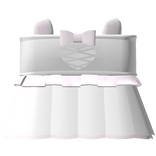 ♡ kawaii white baby bunny frill top