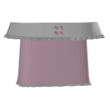 Ruffled Off Shoulder Top With Bow In Pink