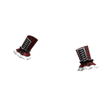 red plaid w black ribbon lace up arm warmers