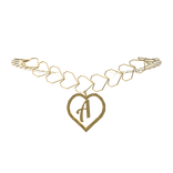 A Initial Gold Heart Necklace 1.0
