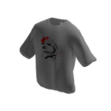 Abstract Graffiti Face Tee Grey