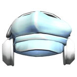 Academia Blue Beret W/ Simple White Headphones