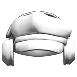 Academia White Beret W/ Simple White Headphones