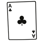 Ace Of Clubs Face Tattoo