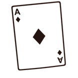 Ace Of Diamonds Face Tattoo