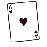 Ace Of Hearts Face Tattoo