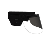 ACH riot face shield (Lowered)