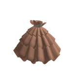 adidas Peach Cold Shoulder Ballgown