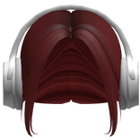 adidas x Touzled Red Messy Bun with Headphones