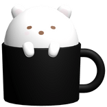 ♡ adorable bear mug in black