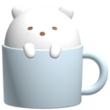 ♡ adorable bear mug in blue