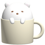 ♡ adorable bear mug in light yellow