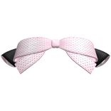 Adorable Black and Pink Polka-Dot Bow w Cat Ears