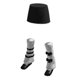 Adorable black and White heart skirt