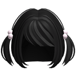 ꒰♡꒱ adorable black baby pigtails with bobbles