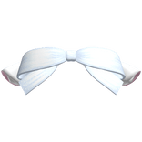 Adorable Blue and White Polka-Dot Bow w Cat Ears