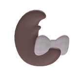 ♡﹒adorable brown puppy tail with bow