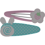 adorable bunny strawberry clips 