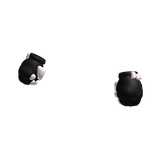 adorable cat paws with bow & bell in black ♡