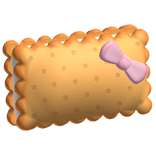 𐔌ྀི┊Adorable Cream Square Biscuit Bow Pillow