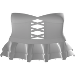 ♡ Adorable Cross Strap Dress in White