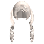 ♡ adorable curly long doll pigtails in blonde