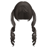 ♡ adorable curly long doll pigtails in light brown