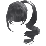 Adorable Curly Pigtail Hairstyle (Grey)